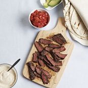 Skirt Steak Tacos with Spicy Sour Cream