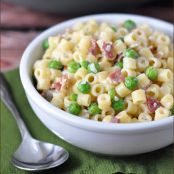 Creamy Pasta with Bacon and Peas