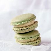 Creme Brulee Pistachio Macarons