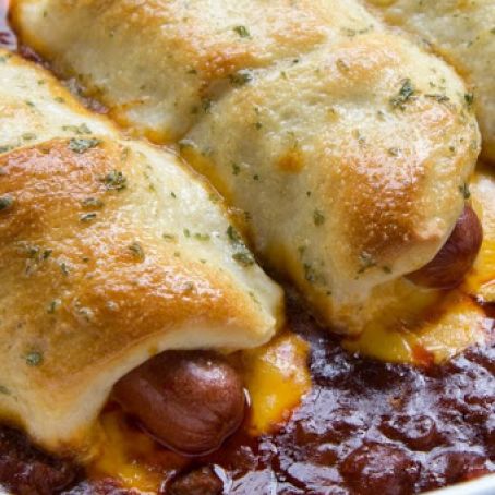 Chili Cheese Dog Bake