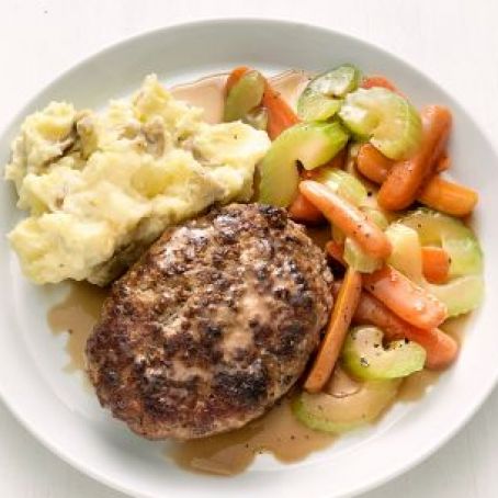 Salisbury Meatloaf and Potatoes