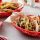 Beef Tacos & Radish Salsa with Spicy Sweet Potato Wedges