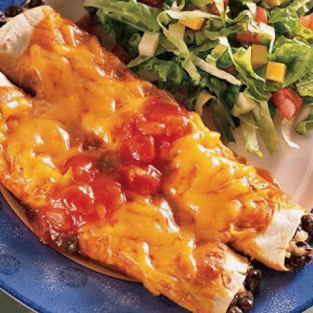 Black Bean and Cheese Enchiladas