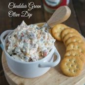 Cheddar Green Olive Dip