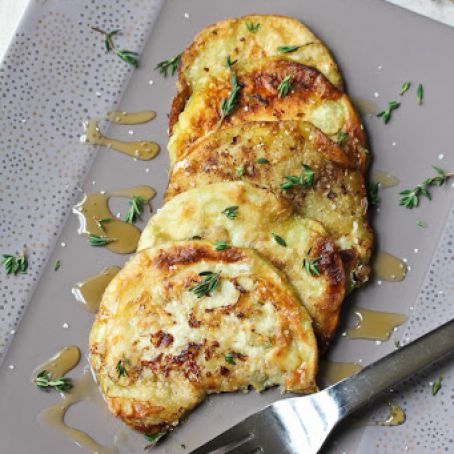 Fried Eggplant with Honey and Thyme