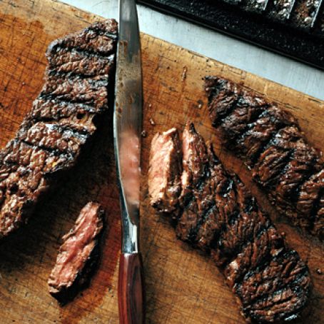 Grilled Marinated Sirloin Flap Steaks