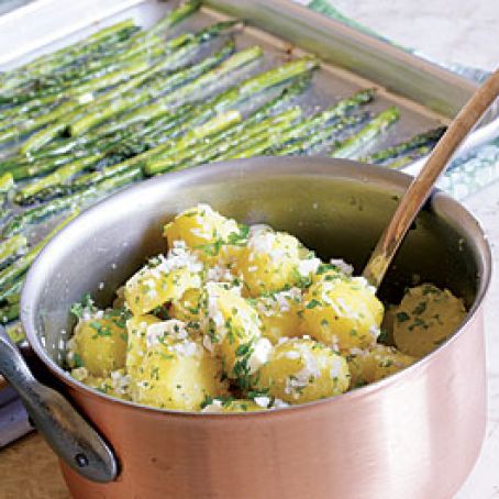 New Potatoes with Butter, Shallots & Chervil