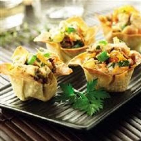 Chicken Salad Wonton Cups - stetted