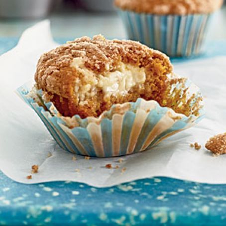 Pumpkin-Cream Cheese Streusel Muffins