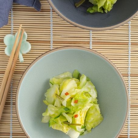 Hakusai Asazuke (Quick-Pickled Napa Cabbage)