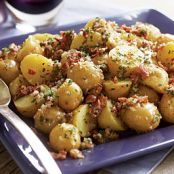 Baby Yukon Potato Salad with Shallots, Chives, Bacon & Lemon Vinaigrette