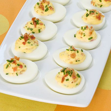 Bacon-Chive Deviled Eggs