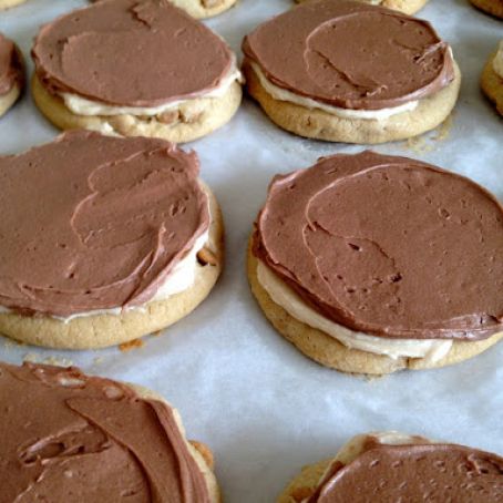 CUTLER'S FROSTED PEANUT BUTTER COOKIES