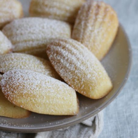 Rose Water and Almond Madeleines