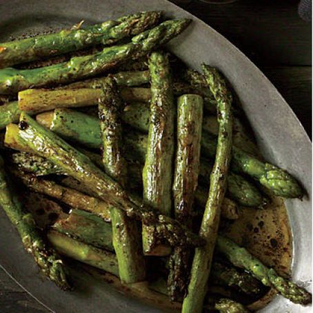 Roasted Asparagus with Balsamic Browned Butter