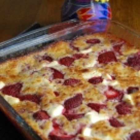 Strawberry Cream Cheese Cobbler