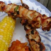 Bacon Ranch Chicken Skewers