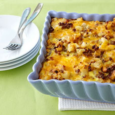 Sausage-Hash Brown Breakfast Casserole