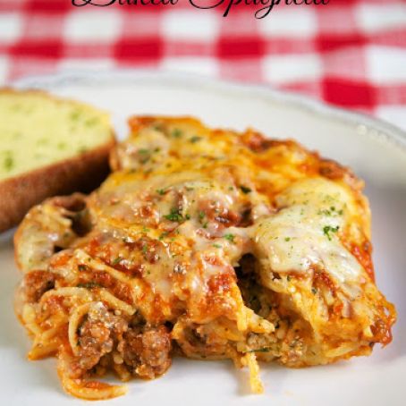 The Best Baked Spaghetti