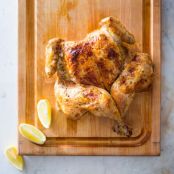 One Hour Broiled Chicken & Pan Sauce