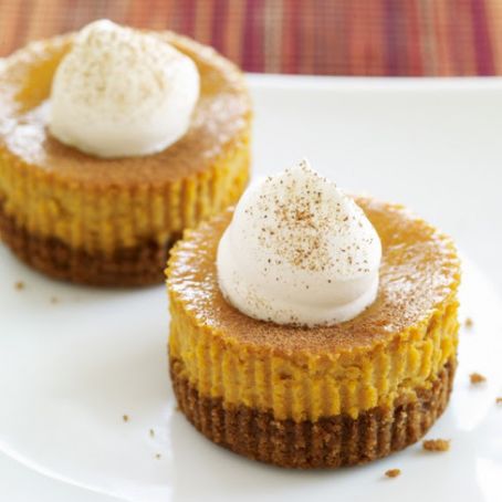 Mini Pumpkin Pie Cheesecakes