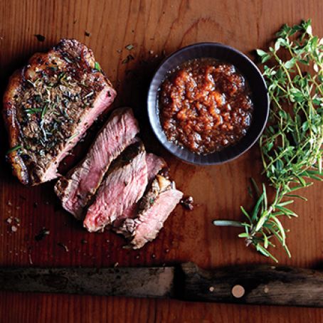 Strip Steak with Japanese Dipping Sauce