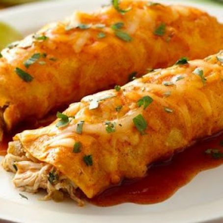 Creamy Key Lime Chicken Enchiladas