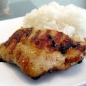 Indoor Grilled Sake Ginger Chicken