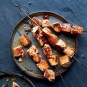 Maple-Dijon Salmon Skewers