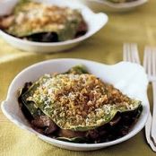 Individual Mushroom Lasagnas with Crispy Breadcrumbs