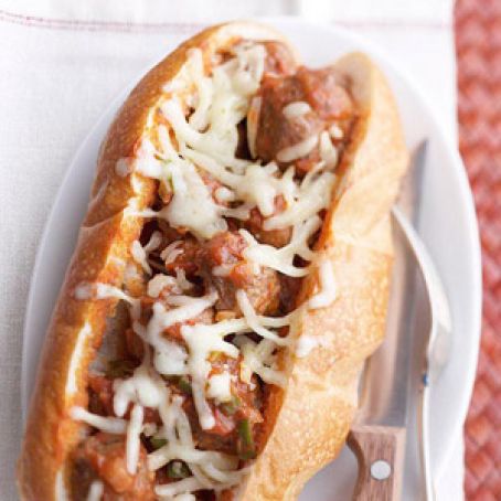 Slow-Cooker Meatball Sandwiches