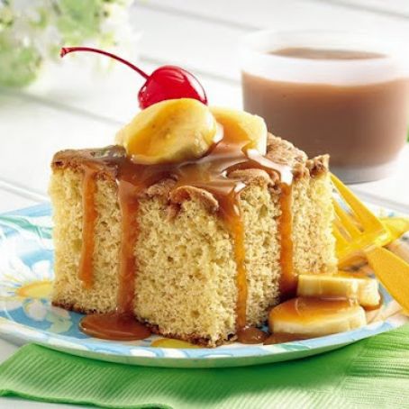 Banana Toffee Picnic Cake