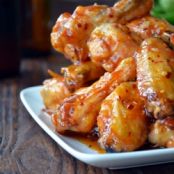 WINGS: Crispy Baked Orange Chicken Wings