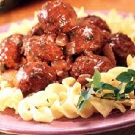 Meatballs in Burgundy Sauce