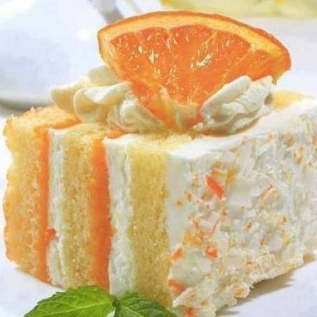 Orange Pineapple Cream Cake - The Cooking Mom