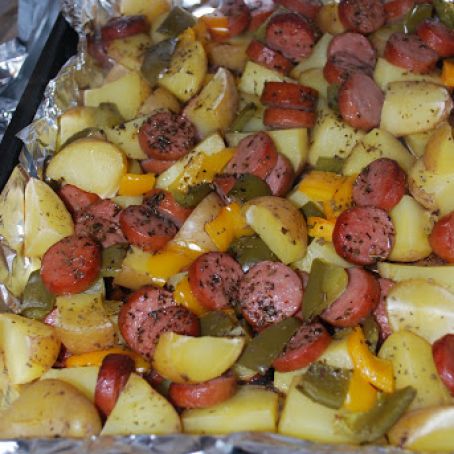 Smoked Sausage & Potato Bake