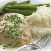 Sauteed Chicken Breasts with Creamy Chive Sauce