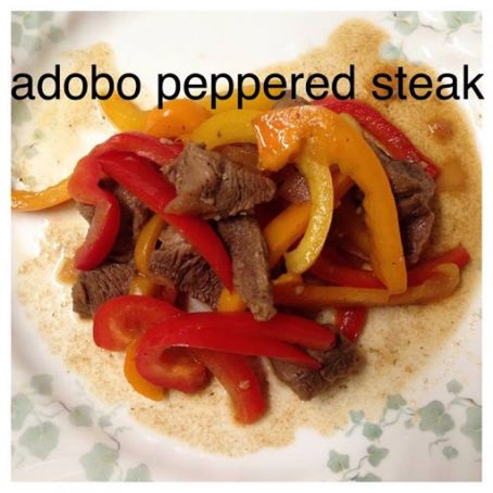 Adobo peppered steak