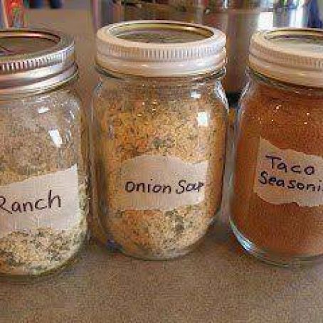 Seasoning and store in small mason jars.