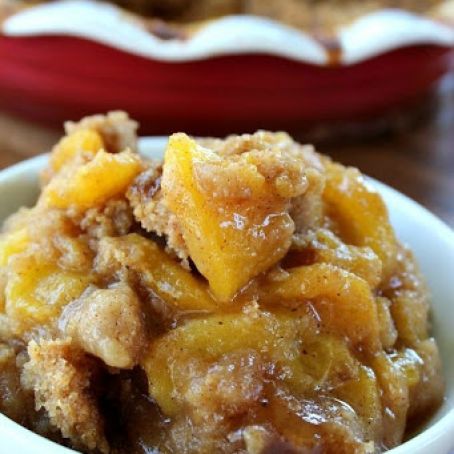 Peach Crisp from Canned Peaches