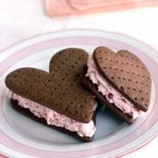 Heart-Shaped Ice-Cream Sandwiches