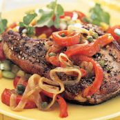 Smothered Grilled Pork Chops