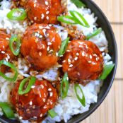 Teriyaki Meatball Bowls