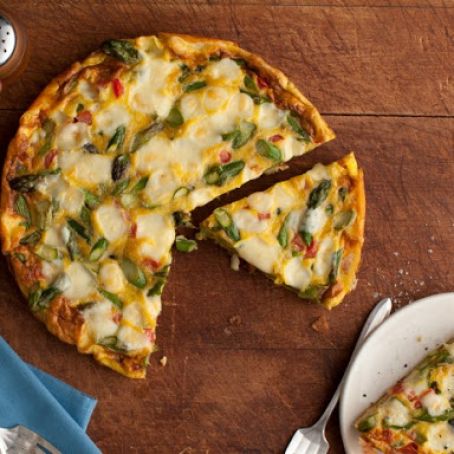 Frittata with Asparagus, Tomato, and Fontina