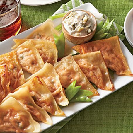 Buffalo Chicken Pot Stickers