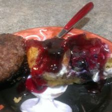 Overnight Baked Blue-Raspberry French Toast