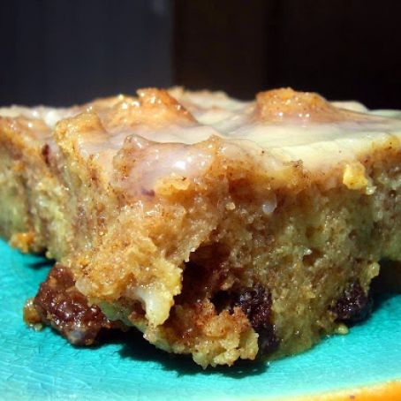 Cinnamon Bread Pudding with Warm Vanilla Bourbon Sauce