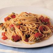 spaghetti with peppers