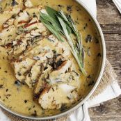 Pork Loin with Wine and Herb Gravy