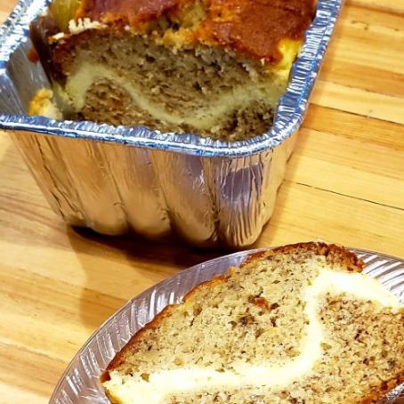 Cream Cheese filled Banana Bread Recipe - (4.4/5)